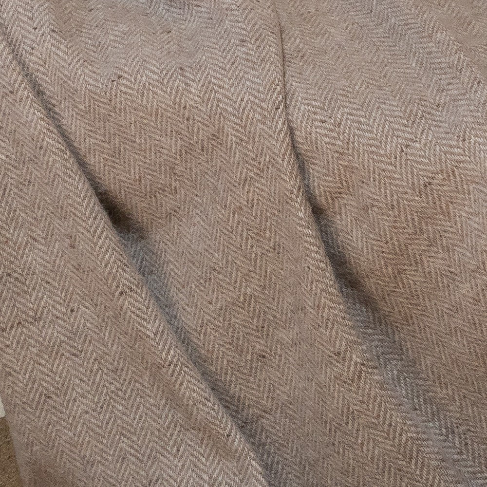 Alpaca & Merino Throw “Mountain Haze” – detail