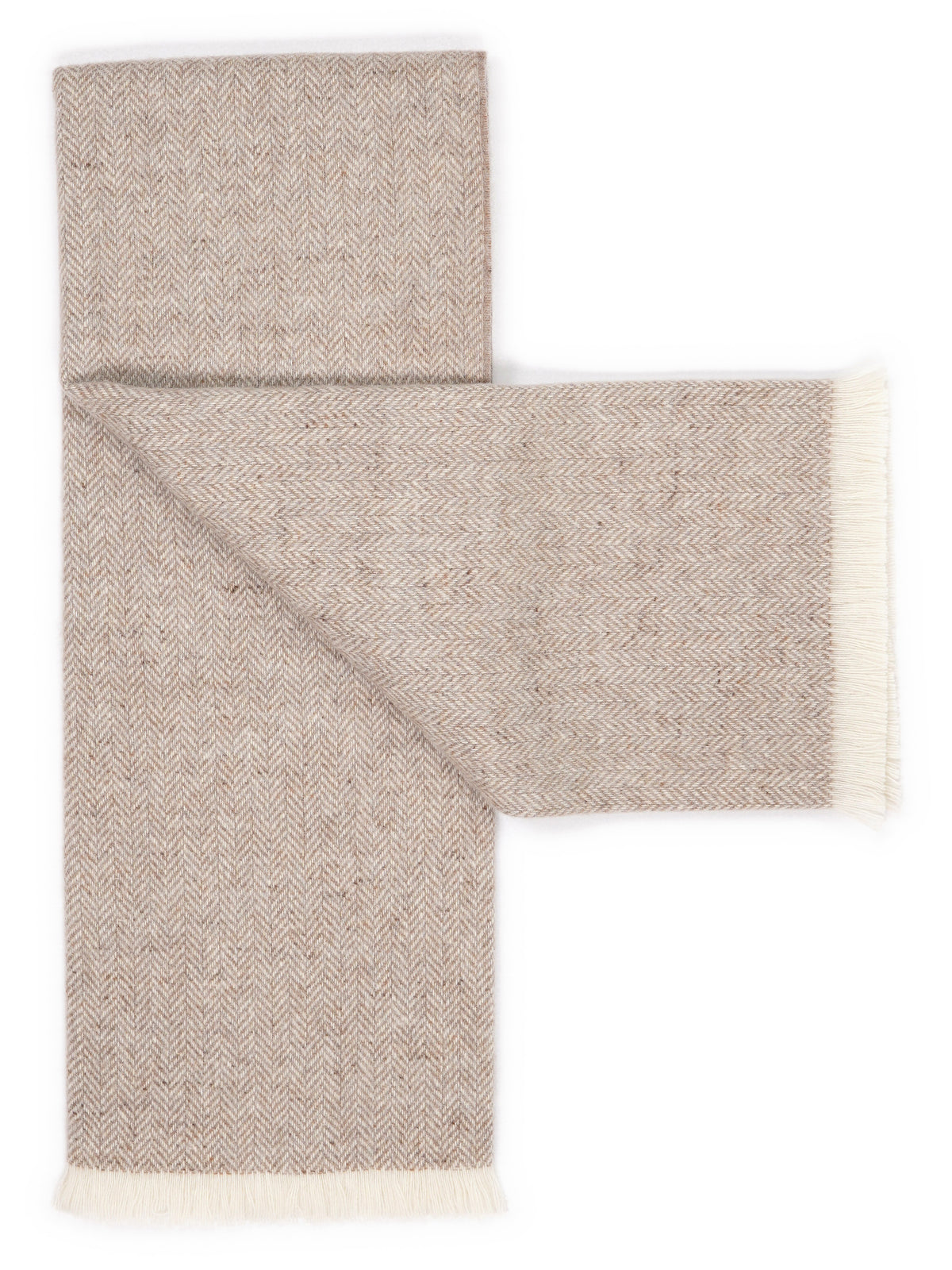 Alpaca & Merino Throw “Mountain Haze” – opened out