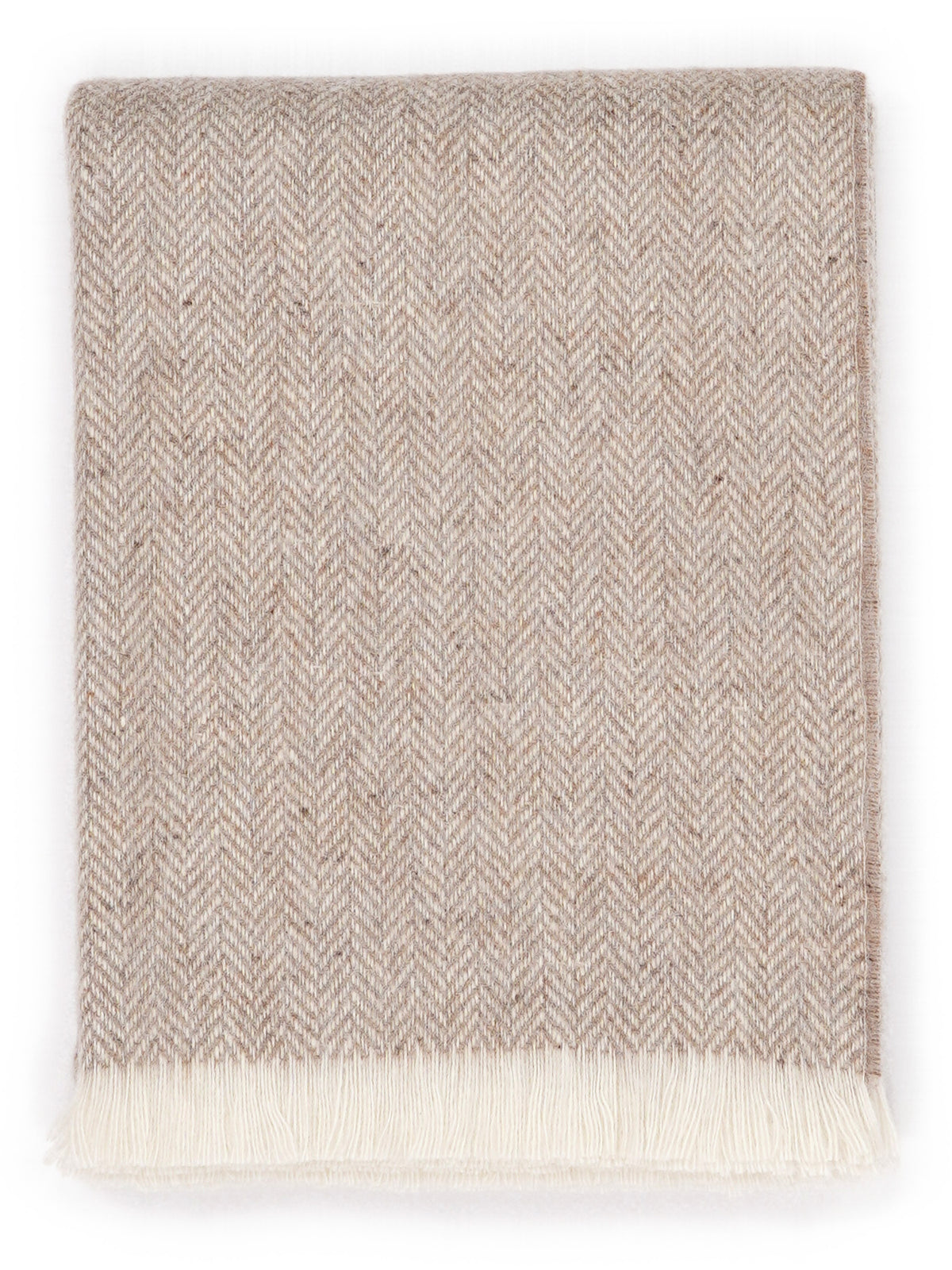 Alpaca & Merino Throw “Mountain Haze” – folded