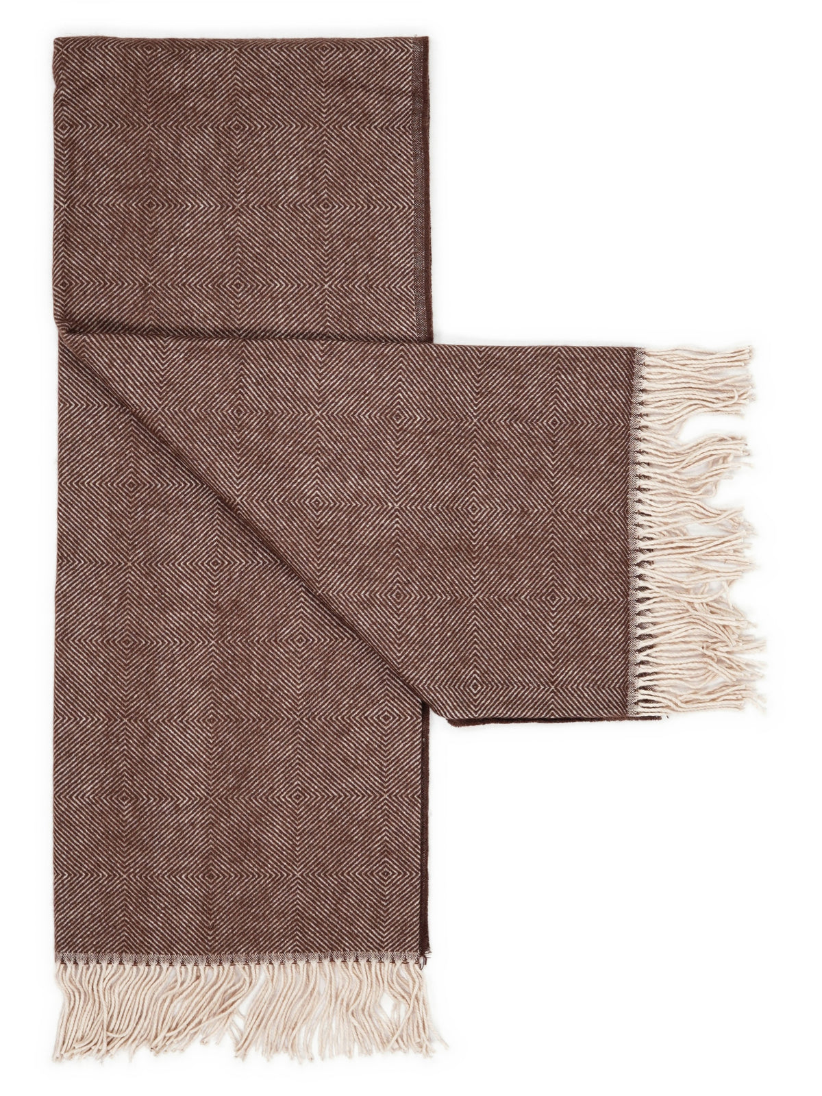 Throw “Rune” in Dark Brown, unfolded