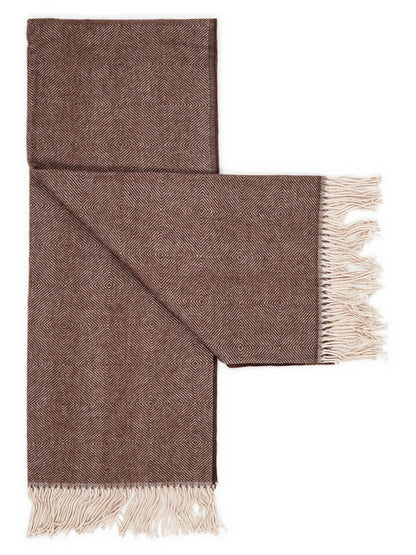 Throw “Rune” in Dark Brown, unfolded
