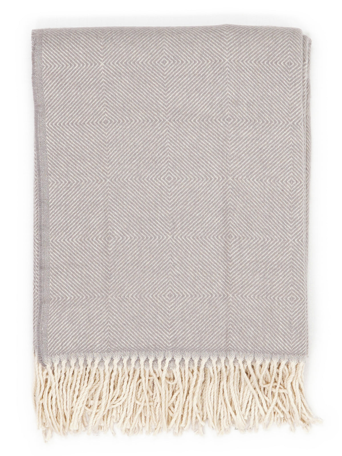 Throw “Rune” in Greige, folded